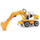 Lodër për fëmijë Bruder Excavator Liebherr 912, e verdhë