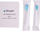 Koka për furçë dhëmbësh Berger TB Optimal dhe TB Light, 2 copë, të bardha