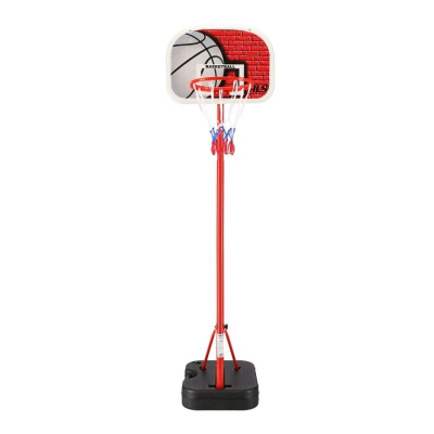 Kosh basketbolli NILS ZDK881G, për kalamaj, me lartësi që rregullohet, i kuq