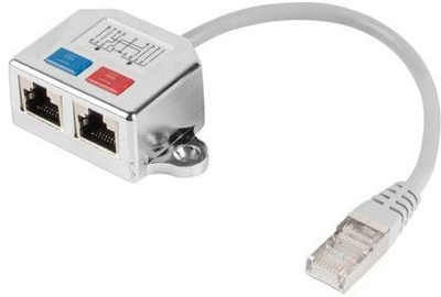 Shpërndarës Lanberg Lan RJ45 - 2x RJ45 FTP (AD-0026-S)
