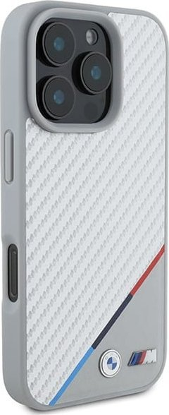 Mbulesë telefoni BMW M BMHMP16X23PUDTS për iPhone 16 Pro Max 6.9", MagSafe, gri