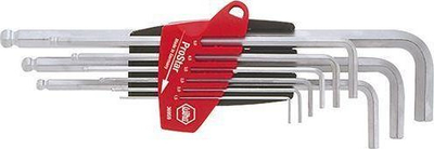 Set çelësash inbus Wiha 07185 369S9, 9 copë, kokë sferike Ball End, me mbajtëse ProStar