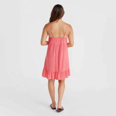 Fustan plazhi O'Neill Malu Beach Dress W, viskozë Livaeco, rripa që rregullohen, rozë