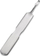 Shtytës kutikule Omi Pro-Line P-4, çelik inox, për manikyr, argjendtë
