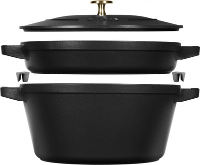 Set tenxoresh STAUB La Cocotte, 2 pjesë, gize, i zi