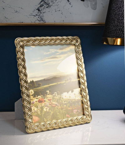 Kornizë foto Mauro Ferretti Frame Gold, 25 x 30 cm, polyresin, ngjyrë ari