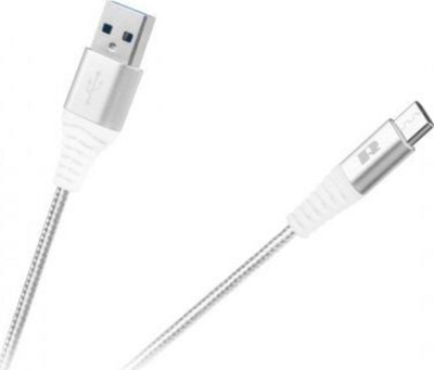 Kabllo USB në USB C REBEL RB-6001-050-W, 0.5m, e bardhë