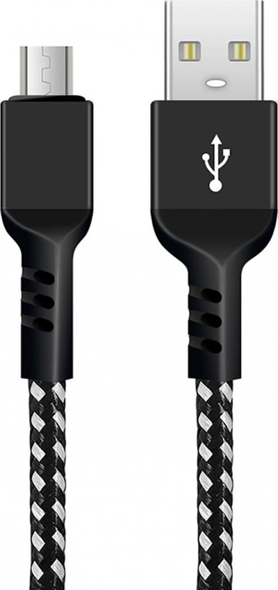Kabllo USB Maclean MCE483, USB A në microUSB, 2 m, e zezë