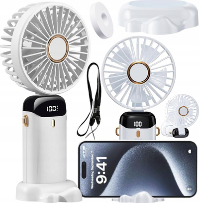 Ventilator portativ mini TriTon LXGA30, kompakt, i bardhë