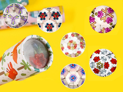 Lodër kaleidoskop Colorful ZA4389, që rrotullohet, shumëngjyrëshe
