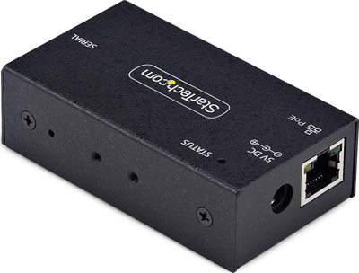 Adapter serial në Ethernet StarTech 1-Port, RS232, PoE 802.3af, metalik
