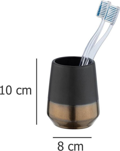 Gotier për furça dhëmbësh Wenko Brandol, qeramike, gri