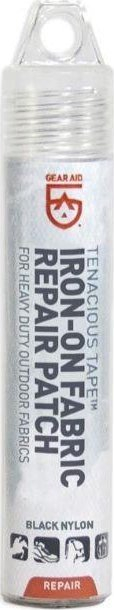 Rrip riparimi Gear Aid Tenacious Tape Iron On, për rroba dhe pajisje, i zi