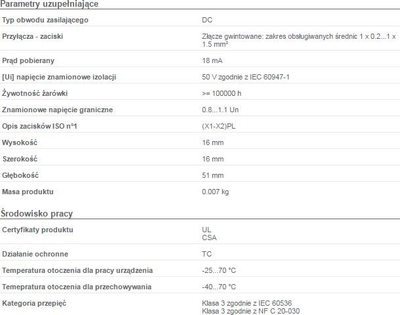 Llambë sinjalizuese Schneider Electric, 12 mm, e kuqe