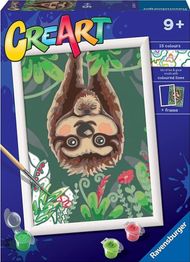 Set pikturimi me numra Ravensburger CreArt Hanging Out, për fëmijë 9+, shumëngjyrësh
