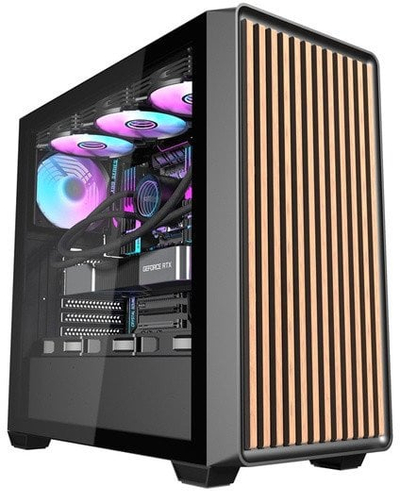 Куќиште за компјутер Даркфлеш DS900WD, ATX ITX, со 4 вентилатори 120mm, црно