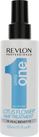 Spray flokësh Revlon Uniq One Lotus Flower, pa shpëlarje, 150 ml, i bardhë