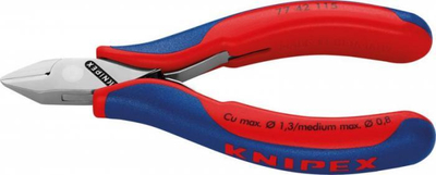 Prerëse anësore precize Knipex 77 02 115, për elektronikë, doreza plastike, e zezë