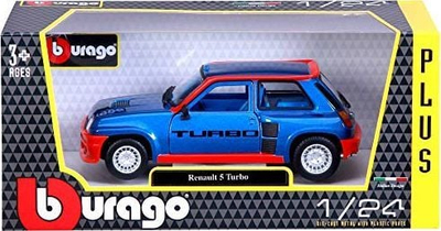 Model makine Bburago Renault 5 Turbo 1982, shkalla 1:24, die-cast metal, për koleksion