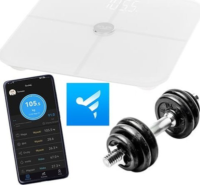 Peshore banjoje me funksione smart Adler AD 8187, 180 kg, e zezë