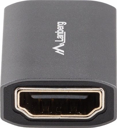 Adapter HDMI Lanberg 2.1, 8K, femër me femër, ngjyrë argjendtë