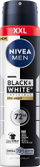 Antiperspirant sprej Nivea Men Black & White Invisible Epic Night, 72h, XXL 250ml