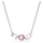 Qafore për femra Swarovski Swarovski Mesmera 5668275, 45 cm, e argjendtë/rozë