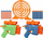 Set lodër qitjeje Nerf Elite 2.0 Face Off, 2 pistoleta, 12 shigjeta shkumë, shumëngjyrësh