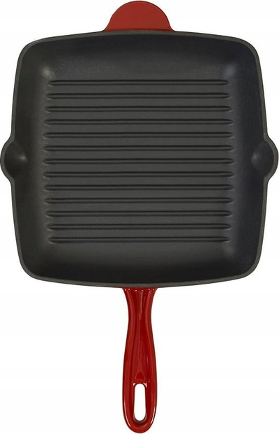 Tigan grill MG Home Infinito, 26 cm, gize, i kuq me zi