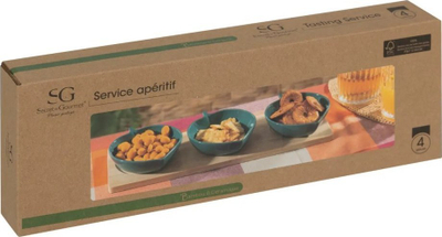 Set për meze Vanora Yucatan, 4 copë, 32cm, bezhë