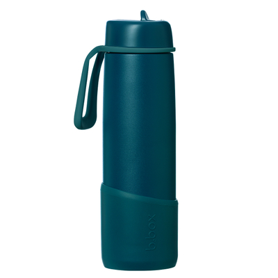 Mbrojtës silikoni b.box Flip Top 690ml, për termos, sea glass