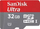 Kartë memorie SanDisk Ultra MicroSDHC, 32GB, Class 10 UHS, me adapter