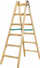 Shkallë druri Wooden Ladder Standard 2x6, 182 cm, e llakuar