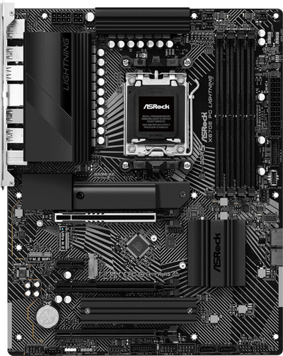 Pllakë amë ASRock X670E PG LIGHTNING - AMD X670