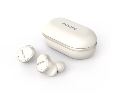 Dëgjuese Buds Philips TAT4556WT/00, wireless ANC Mic, të BARDHA