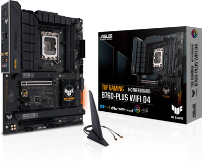 Pllakë amë ASUS TUF GAMING B760-PLUS WIFI D4 (DDR4) - Intel B760