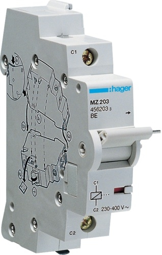 Modul shkarkues Hager MZ203, 230-415V AC/DC, 50/60Hz