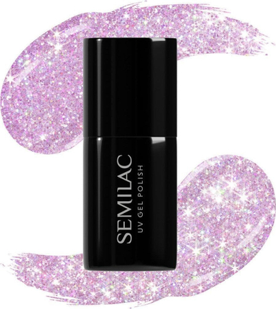 Llak gjeli hibrid Semilac Pink Sands 242, 7ml, rozë me shkëlqim