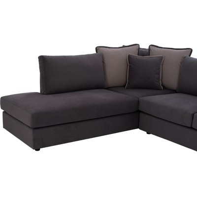 Divan këndor Home HM3255.01L, stof rezistent ndaj njollave, 270x225cm, gri