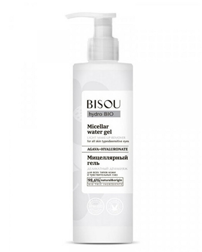 Xhel micellar për heqjen e grimit Bisou Micellar Water Gel, 150 ml