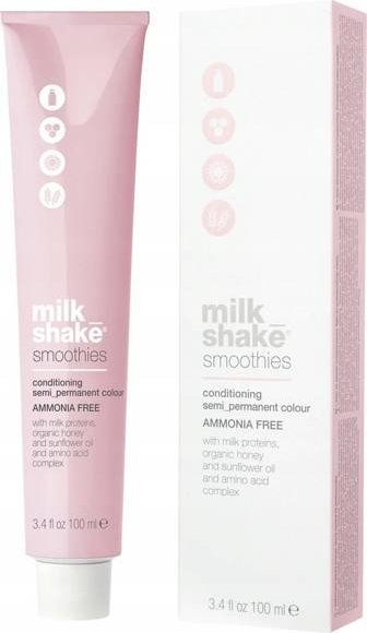 Ngjyrë flokësh Milk Shake Smoothies, pa amoniak, gjysmë e përhershme, 33N kafe e errët, 100 ml
