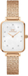 Orë për femra Daniel Wellington Quadro 20x26 Pressed Piano Lumine DW00100578, e artë
