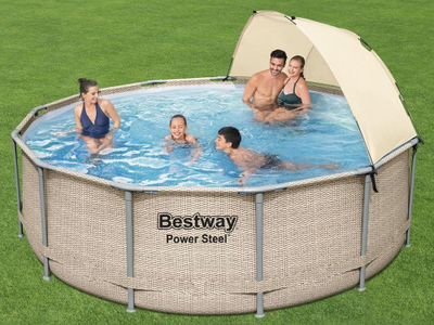 Pishinë me kornizë Bestway, 11 130 l, 396 cm