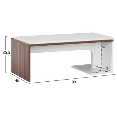 Tavolinë për kafe Edward 90×46×35,5 cm (HM9160)