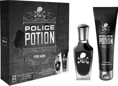 Подарок сет Police Potion for Him, парфемска вода 30ml, гел за туширање 100ml, за мажи