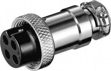 Kuplung mikrofoni Goobay 931911230, 4 pin, set 10 copë, argjendtë