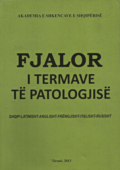 Fjalor I Termave Te Patologjise - Grup Autoresh
