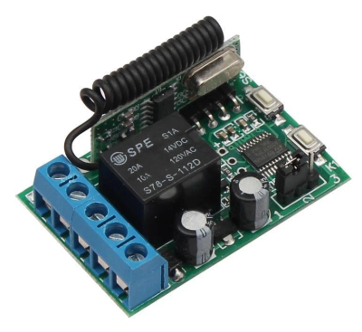 Pranues radio universal OE-433L1, 12V, 433MHz, i gjelbër