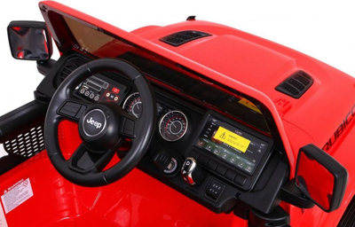 Makina elektrike për fëmijë Jeep Wrangler Rubicon 4x4, me bateri, sedilje eco leather, jeshile