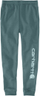 Pantallona treningu Carhartt Tapered Graphic, fleece, me logo, blu e çelët, M
